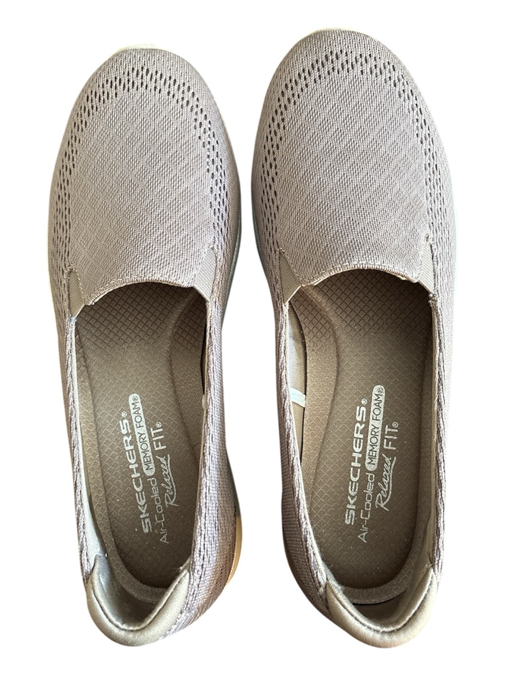 SKECHERS WOMENS REGGAE FEST DARK TAUPE COMFORT SHOE SIZE 8.5 RELAXED FIT - Picture 3 of 11